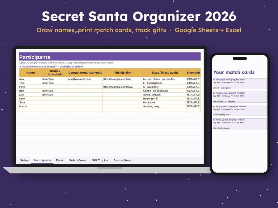Secret Santa Organizer 2026 preview